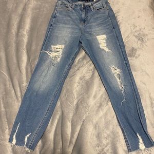 hollister baggy ripped jeans